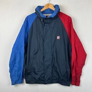 Chaps Ralph Lauren Vintage Windbreaker Track Jacket Colorblock 90s Men's Size L